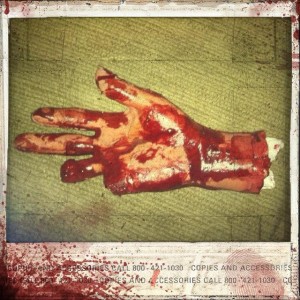Win a Bloody hand from Stabbing House